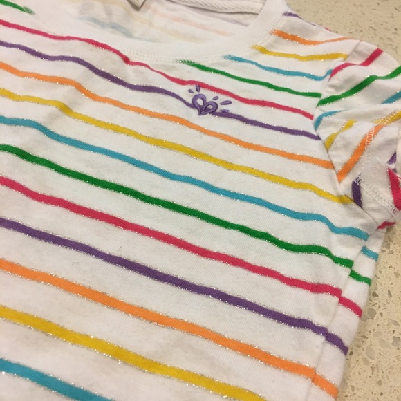 Rainbow Multi Stripe Justice Short Sleeved Shirt - Picture 4 of 4